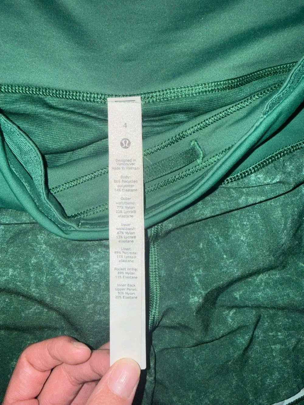 lululemon Speed Up Mid-Rise Lined Short 4". - Picture 3 of 6